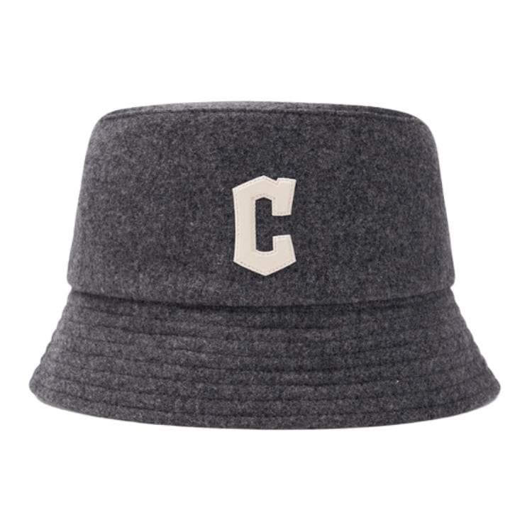 MLB Sheep Wool Bucket Hats Gray Gray