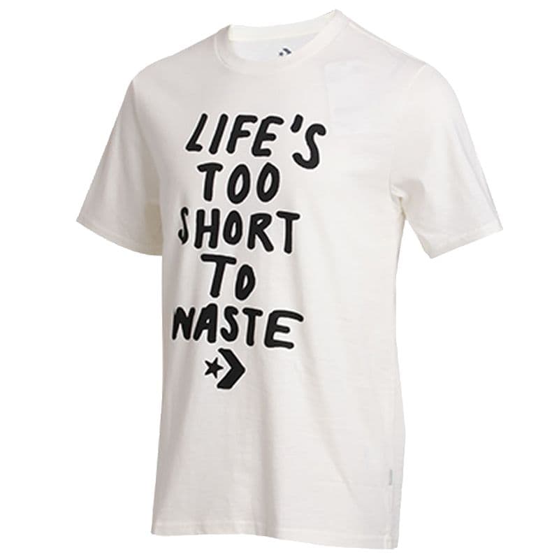 Converse LIFES SHORT STACK Tops T Shirt White