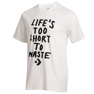 Converse LIFES SHORT STACK Tops T Shirt White