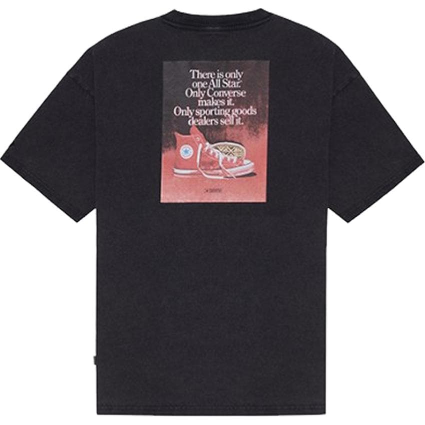 Converse T Shirts Black Crew Neck Moderate