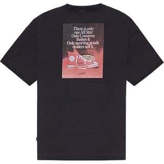 Converse T Shirts Black Crew Neck Moderate