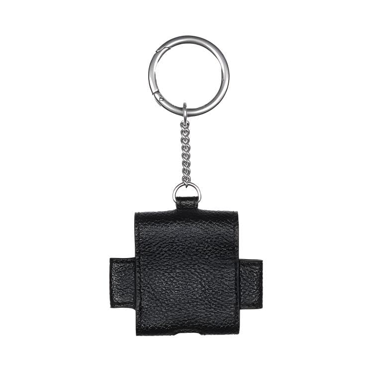 Balenciaga Grain Calfskin Earphone Case Black
