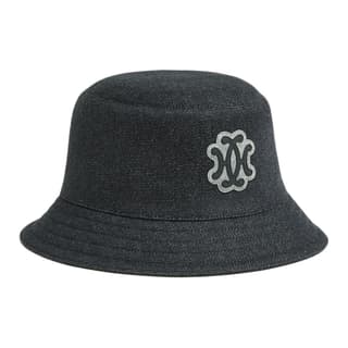 HERMES Cashmere, Silk, Cotton Fabric Bucket Hats Indigo