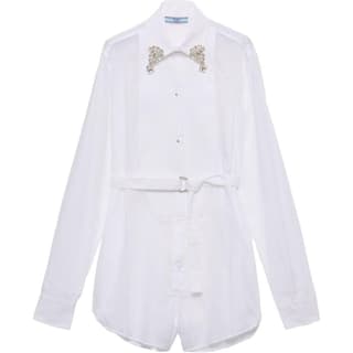 PRADA Short Batiste Jumpsuit