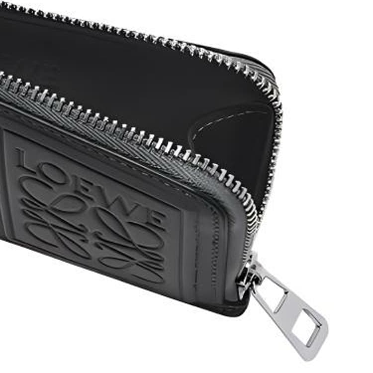 LOEWE Satin Calfskin Wallet, Card Holder Black