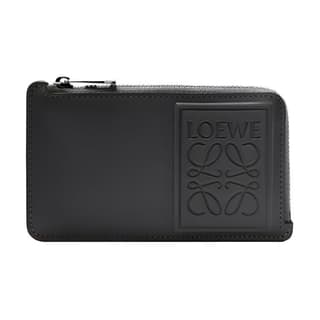 LOEWE Satin Calfskin Wallet, Card Holder Black