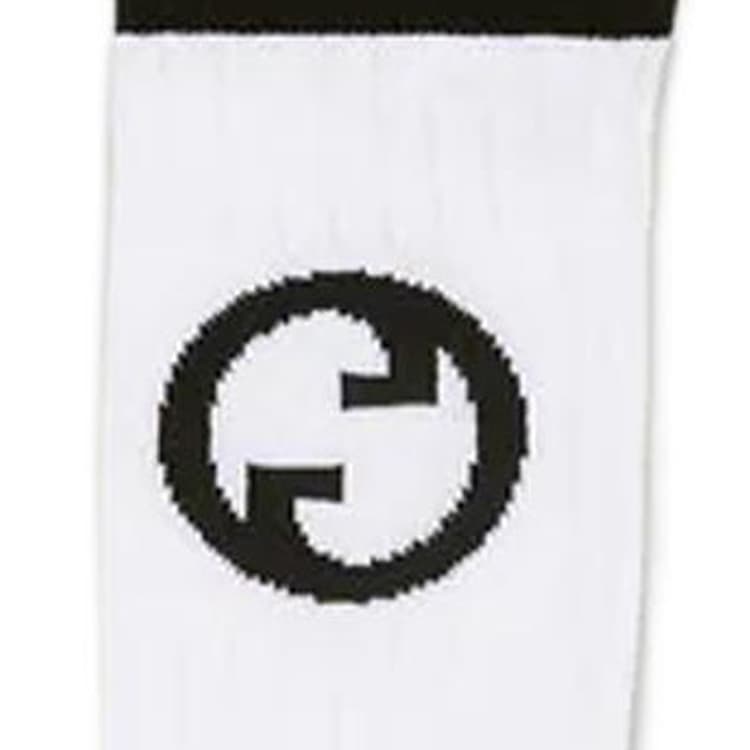 GUCCI Graphic Logo Embroidered Striped