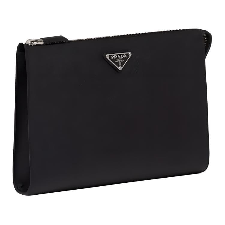 PRADA Saffiano Clutch Black