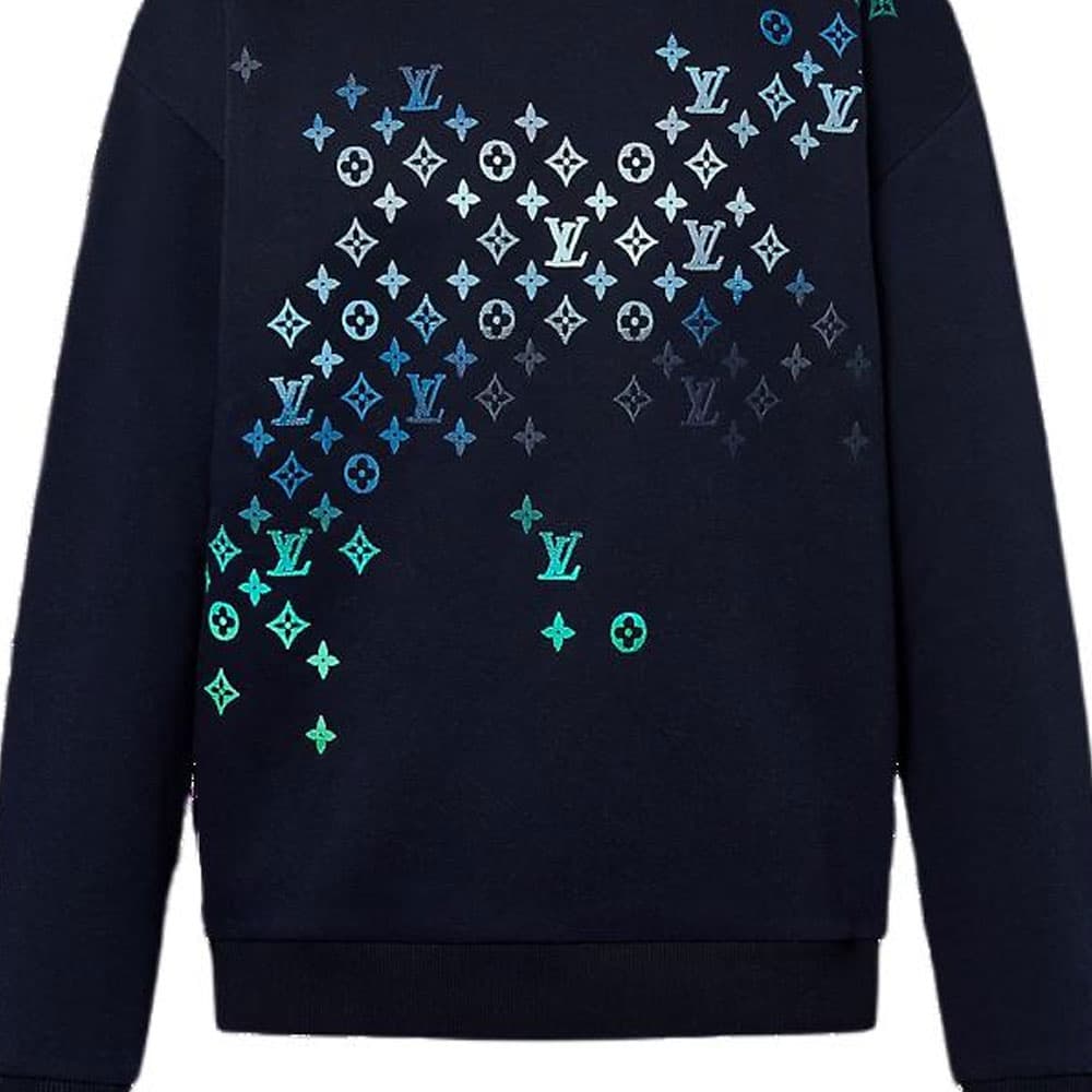 LOUIS VUITTON 1AFVIV Embroidered Cotton Sweatshirt