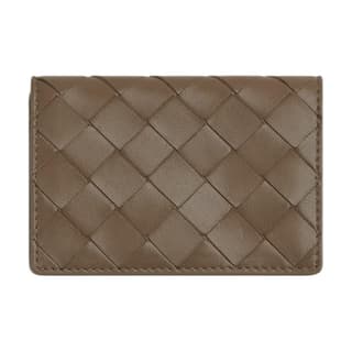 Bottega Veneta Intrecciato Lambskin Card Holder Pinecone