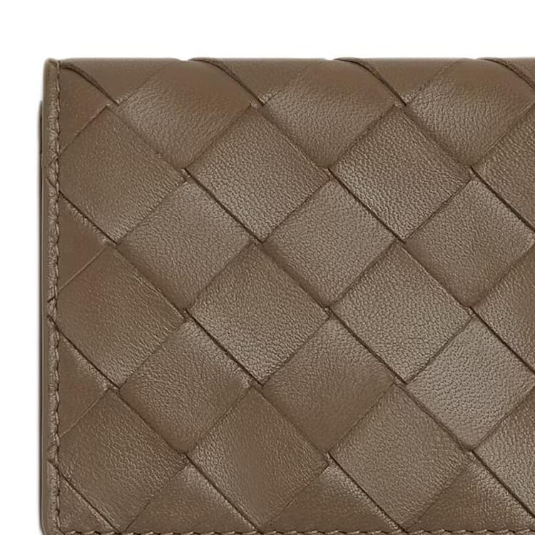 Bottega Veneta Intrecciato Lambskin Card Holder Pinecone