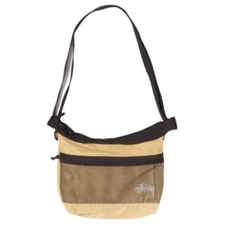 Stussy Fabric Crossbody Bag, Shoulder Bag Small Gold