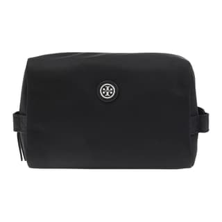 TORY BURCH Polyamide Clutch Toiletry Bag Black