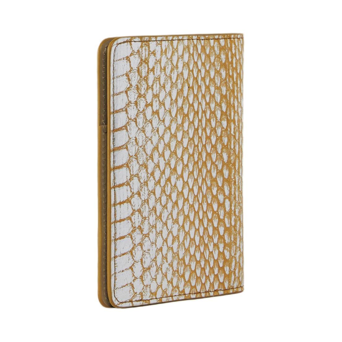 PINKO Snake Skin Passport Holder Yellow