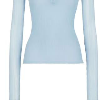 FENDI Polo Shirts Blue Moderate Straight Fit