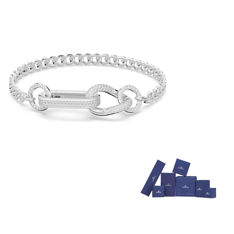 Swarovski Dextera crystalembellished bracelet Silver