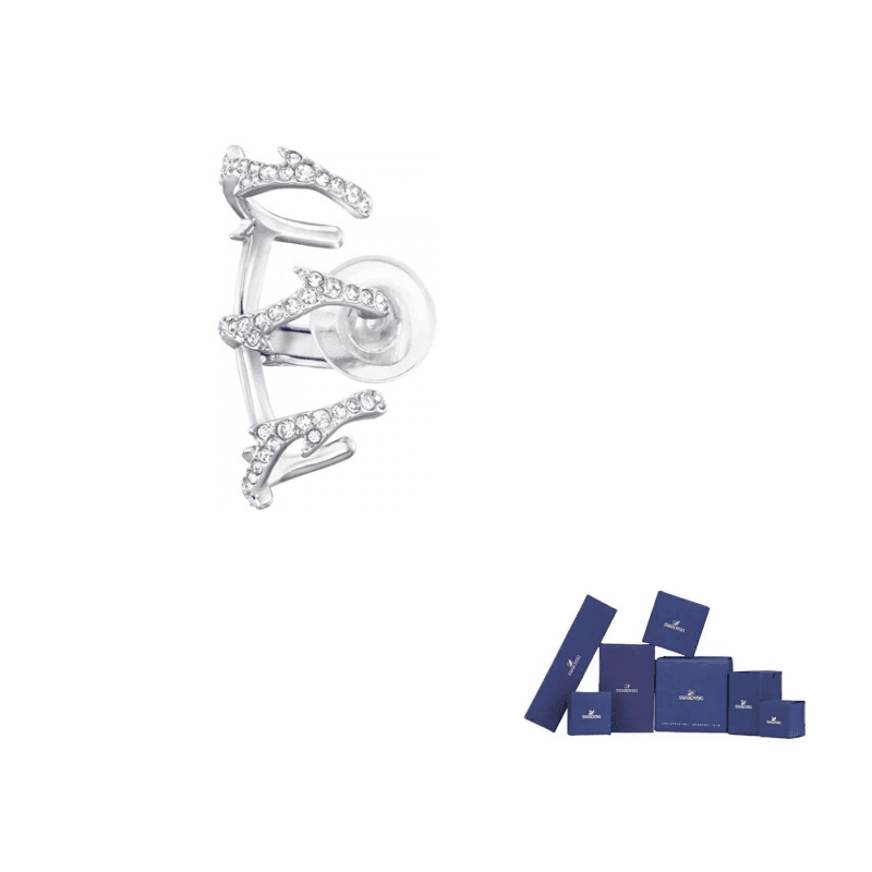 Swarovski Clip On Earrings Silver