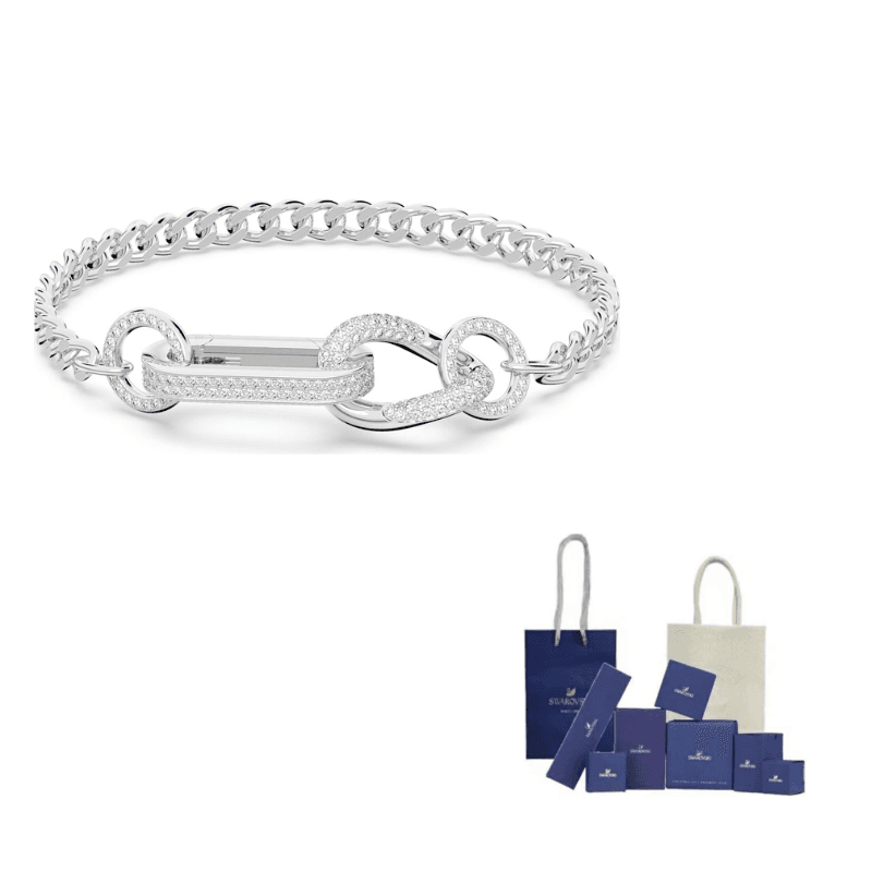 Swarovski Dextera crystalembellished bracelet Silver