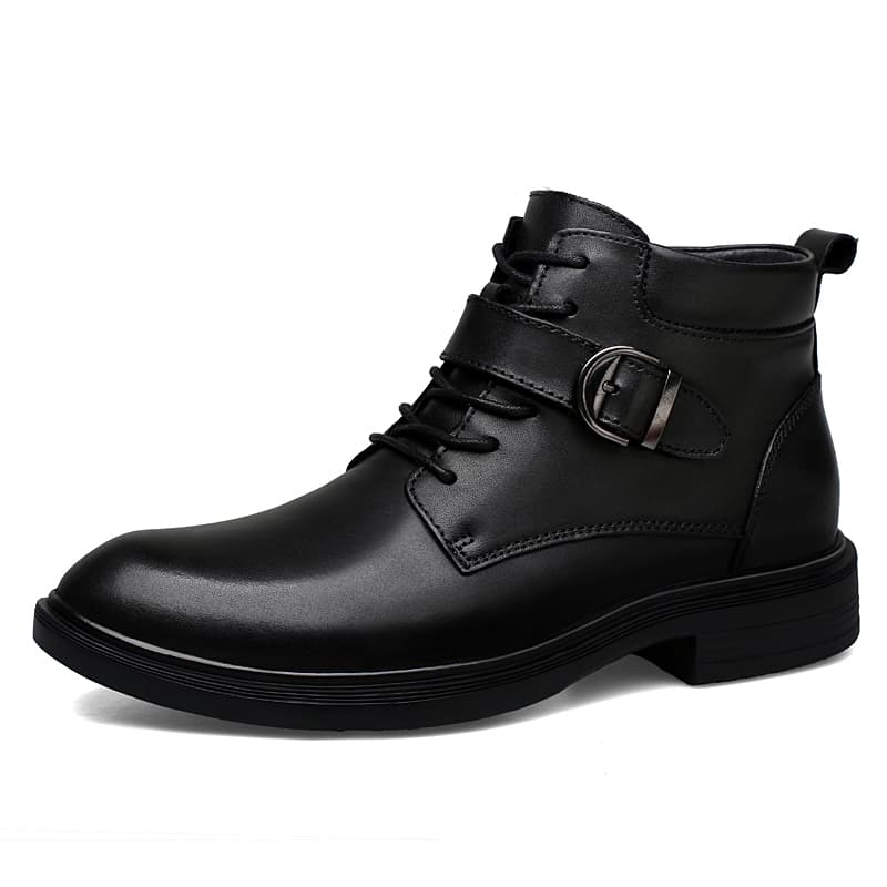 GONGNIULEITING Grain Cow Ankle Black