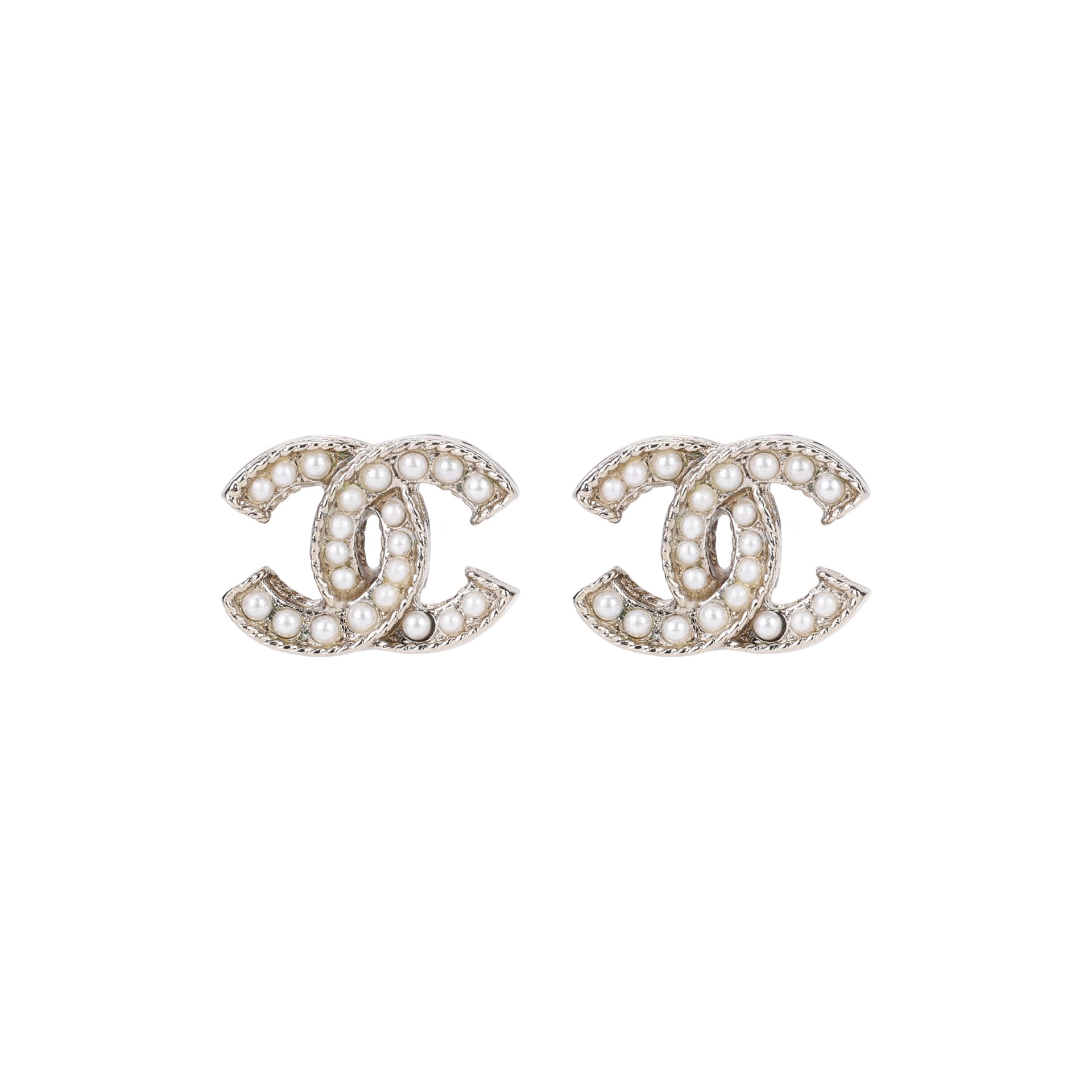 CHANEL CC Stud Earrings