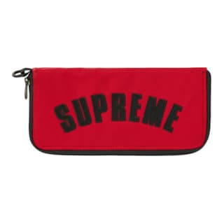 Supreme X The North Face/THE NORTH FACE Supreme SS19 Embroidery Makeup Bag Wallet Clutch Regular Red