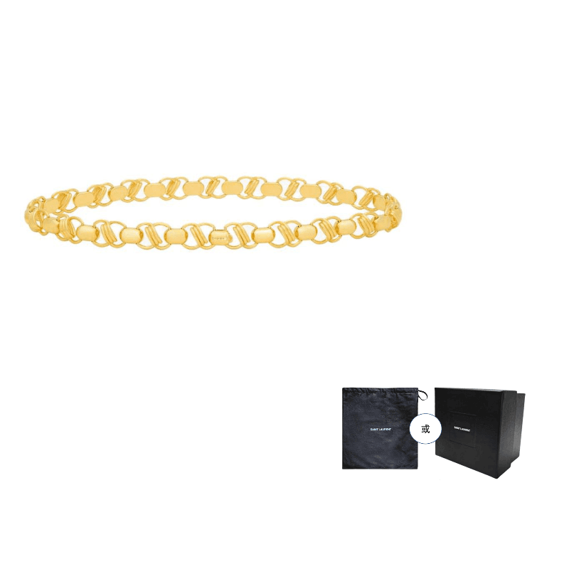 SAINT LAURENT Brass Waist Chains Gold Width 2.5CM Gold