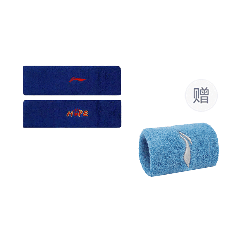 Blue Hair Band+Moonlight Blue Wrist Brace 2