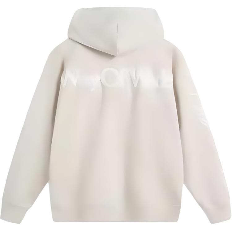 LiNing Sweatshirts Ecru Hooded Moderate Regular