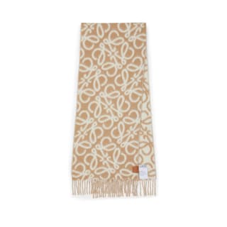 LOEWE Wool Alpaca Calfskin Knit Light Umber