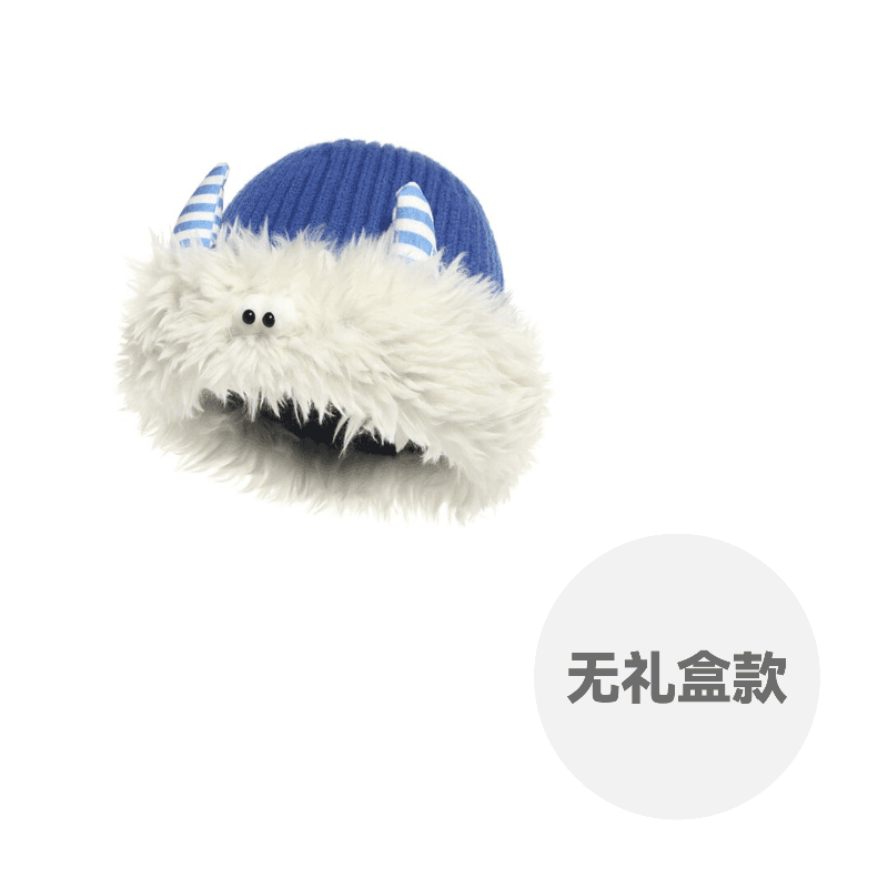 FREE RABBITⅡ Yarn Pullover Hat Blue