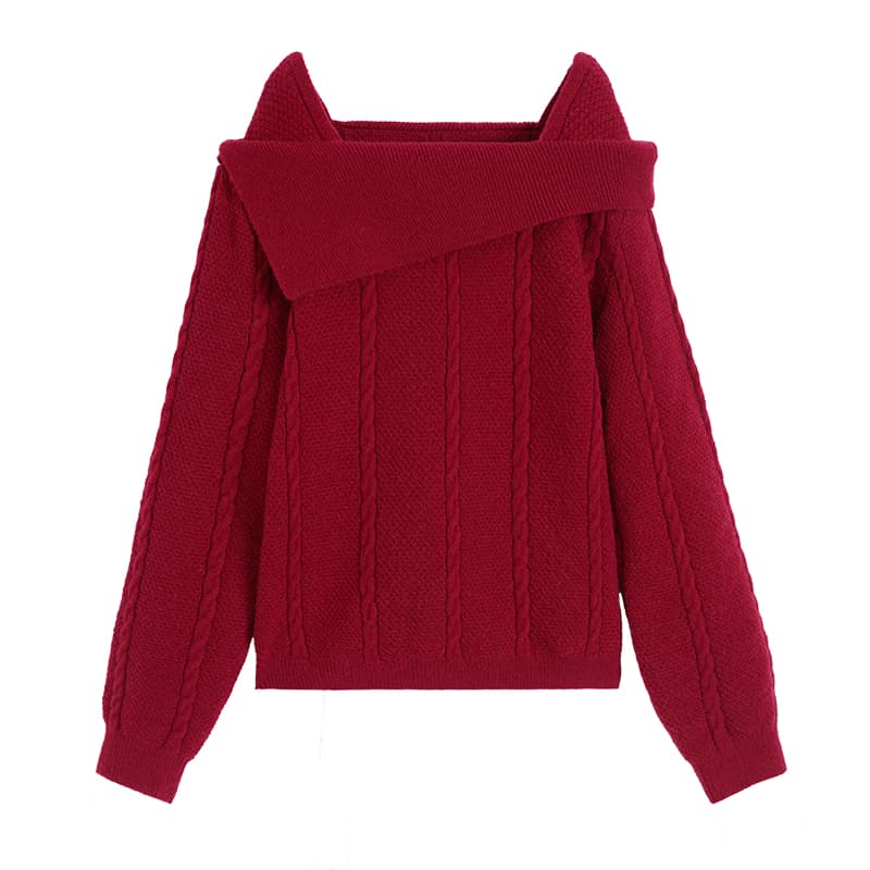 XIANGYING Sweaters Boatneck Moderate Other