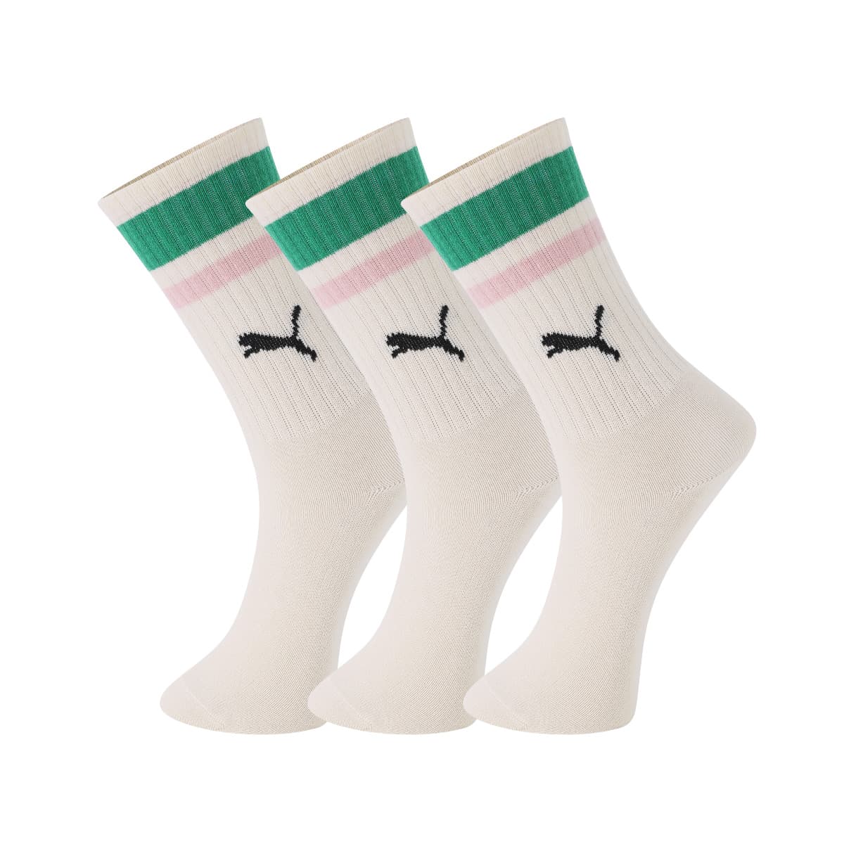 PUMA Knee High 3 Pack Beige Yellow 3 Pack (Beige Yellow)