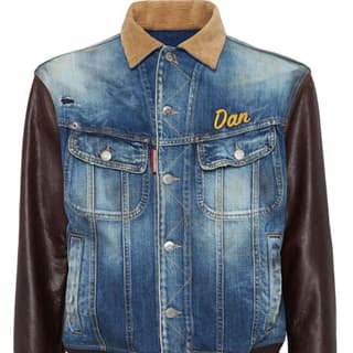 Dsquared2 Medium Rusty Nail Wash L.A. College Distressed Jacket
