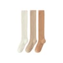 [Calf Socks 3Pack]White+Khaki+Coffee