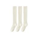 [Calf Socks Style 3 Pack]White