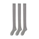 [overTheKnee Socks Style 3 Pack]Gray