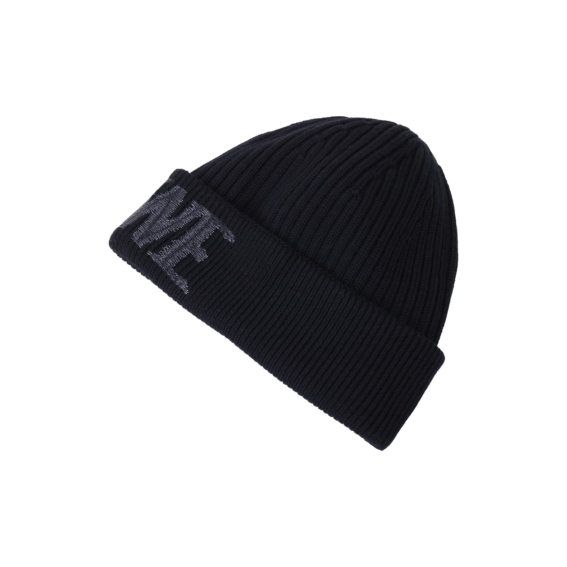 LOEWE Logo Embroidered Ribbed Knit Beanie
