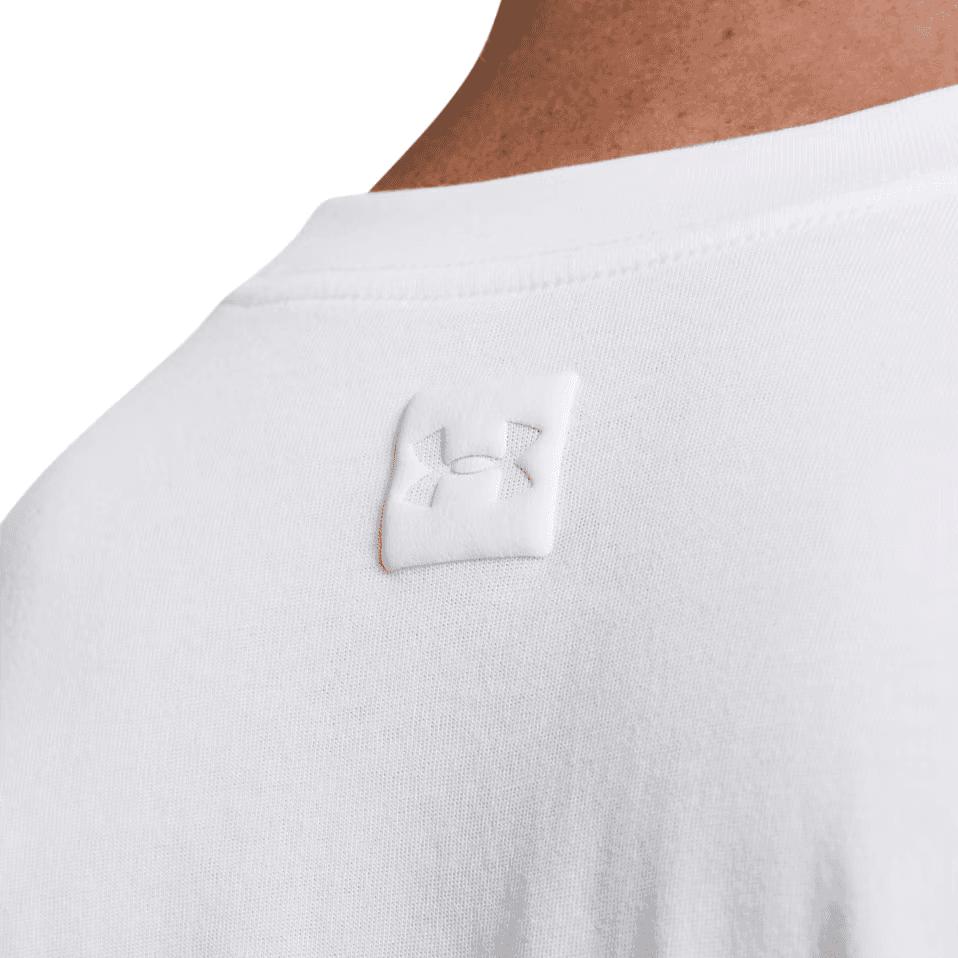 Under Armour SS24 Drop Shoulder Sleeve T Shirt White