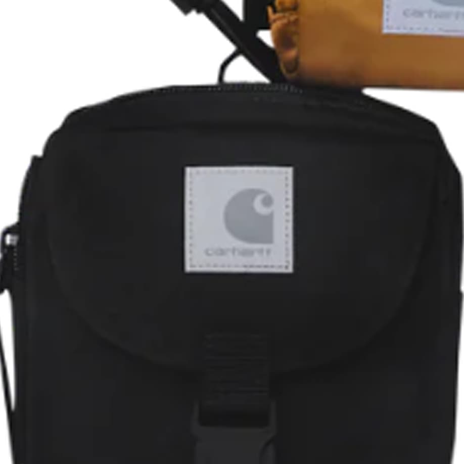 Carhartt WIP Recycled Polyester Canvas Coin Purse Regular Black & Brown