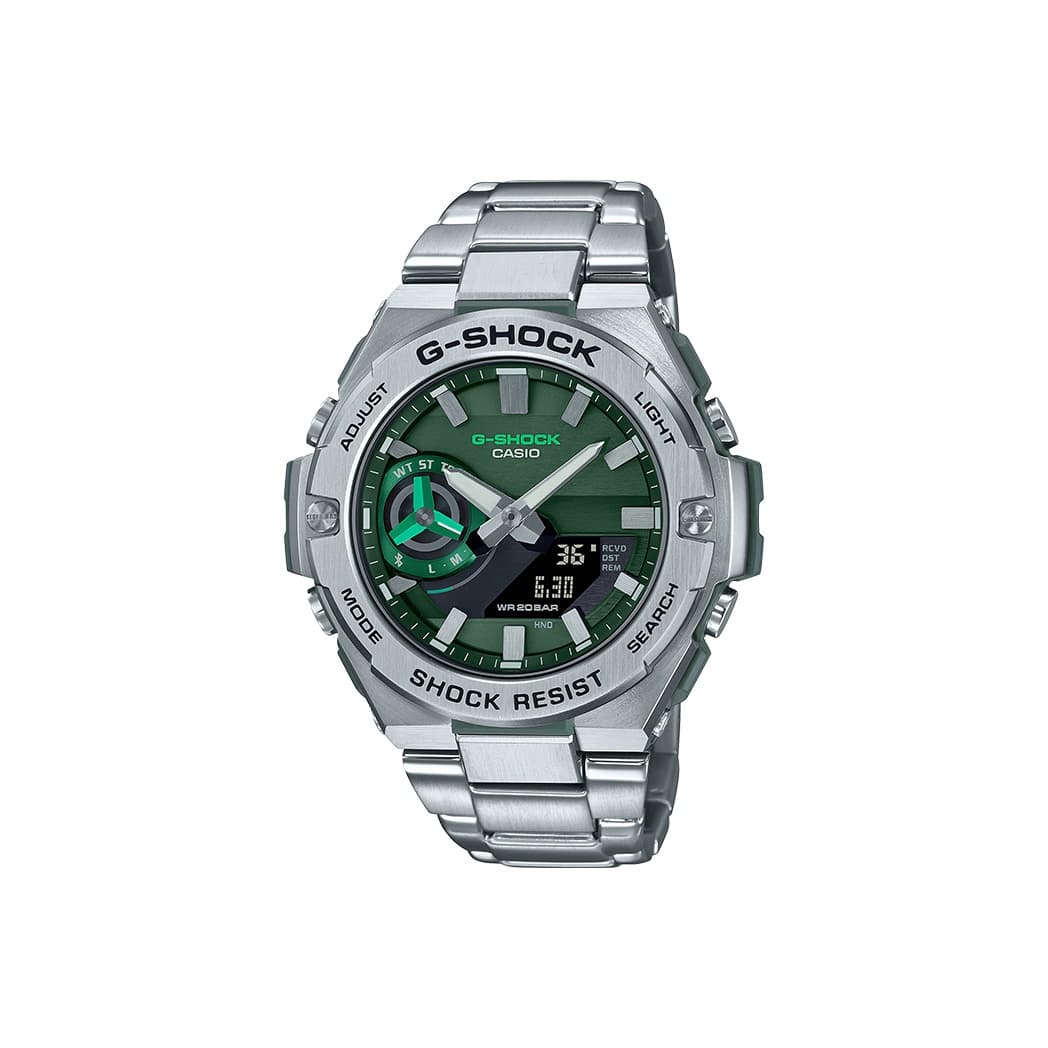 CASIO Men GSTEEL Series Green Watch