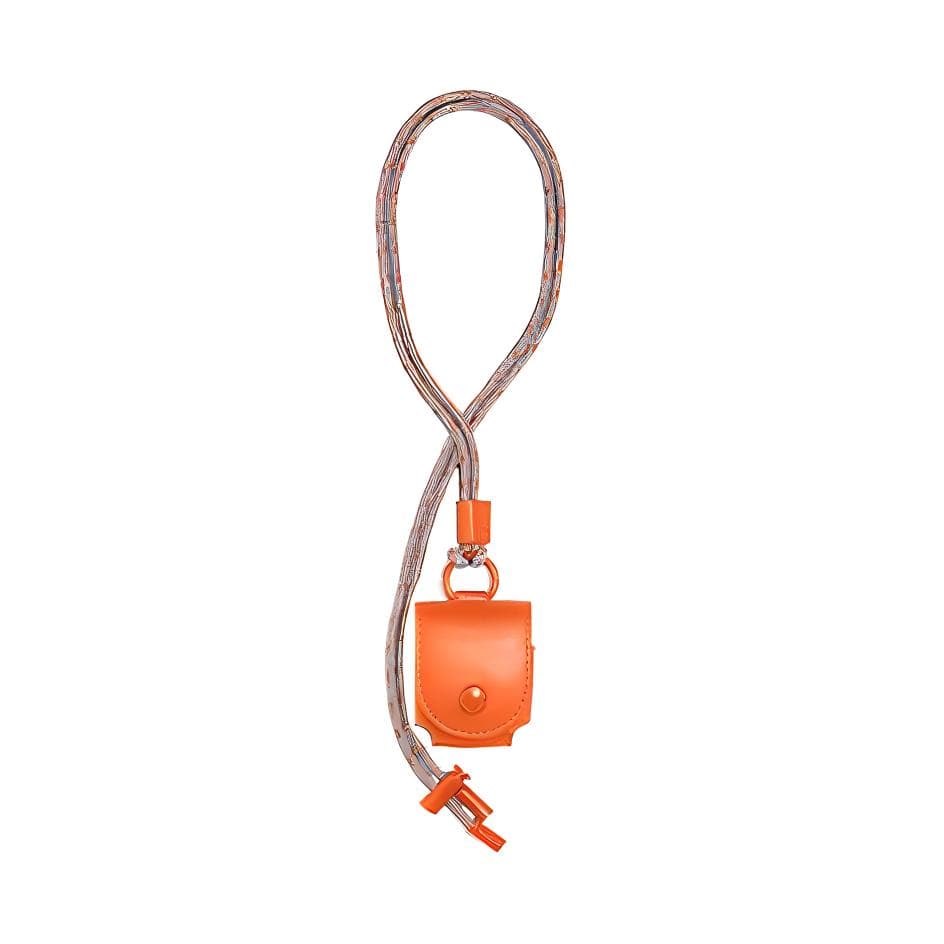 COACH Calfskin Earplug Case Earphone Case Orange