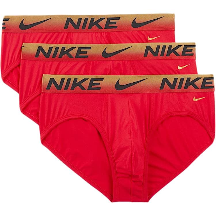 Nike Dri FIT Essential Micro Underpants 3 Pack University Red/University Gold/University Black 3 Pack (University Red/University Gold/Black)
