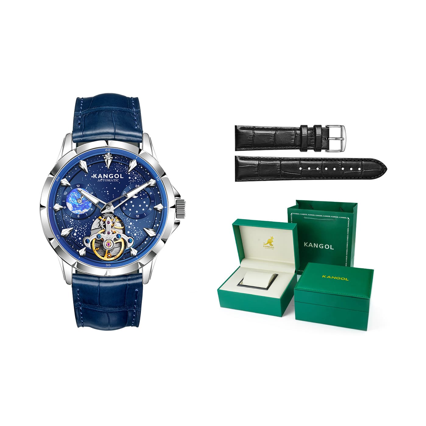 Silver Blue Dial