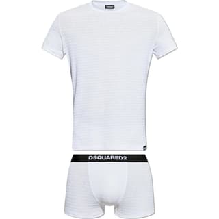 DSQUARED 2 Logo Patch T Shirt Boxers Set