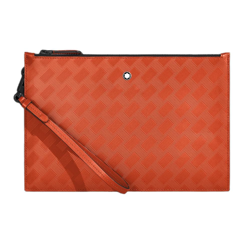 MONTBLANC Cow Clutch Golden Orange Red Basic Set (Bag+Dust Bag)