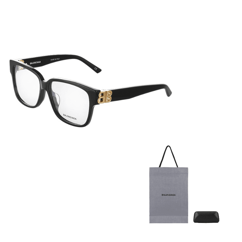 Balenciaga Square Eyeglass Frames Black