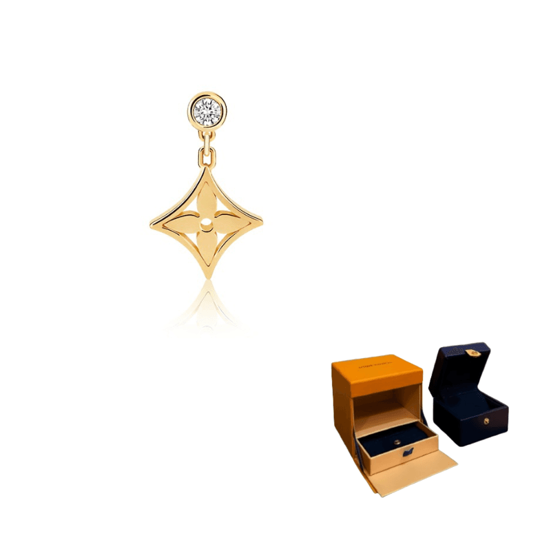 LOUIS VUITTON Idylle Blossom Ear Stud Yellow Gold Diamond Per Unit Gold