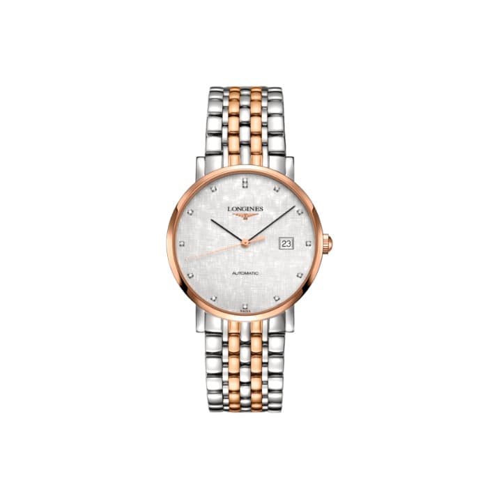 LONGINES Boya Collection Automatic Mechanical Movement Watch 39mm Mother of Pearl Color Watch Dial Silver Gray Watch Dial