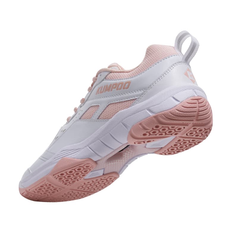 KUMPOO Breathable Support Badminton White Pink