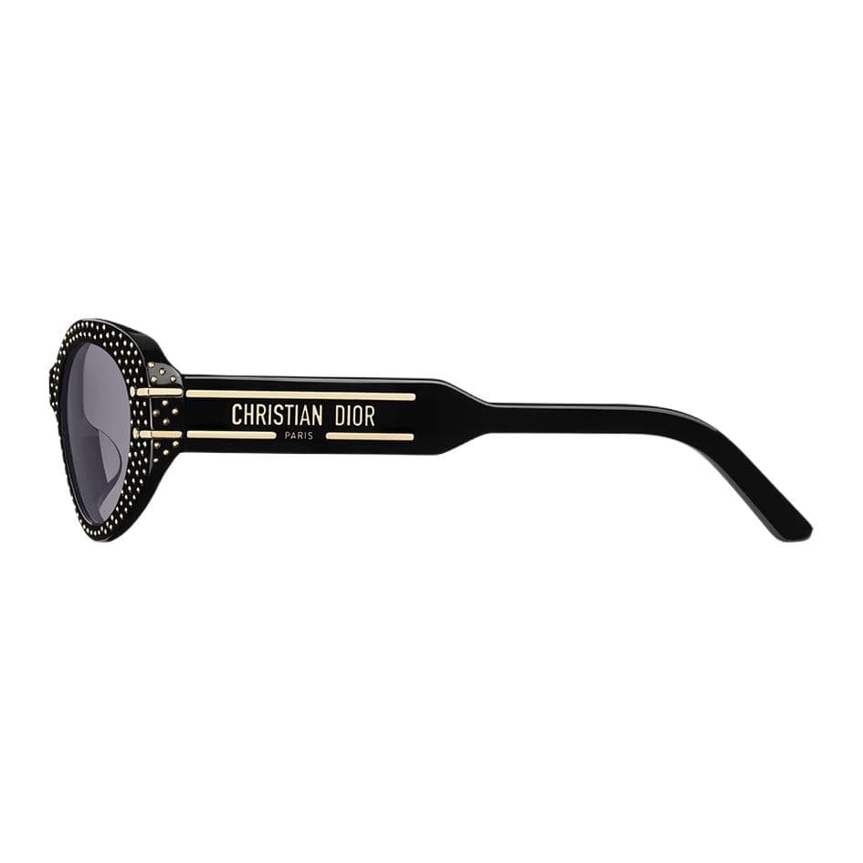 DIOR Acetate Oval Sunglasses Black